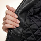Women’s Black Genuine Cross Closure Jacket