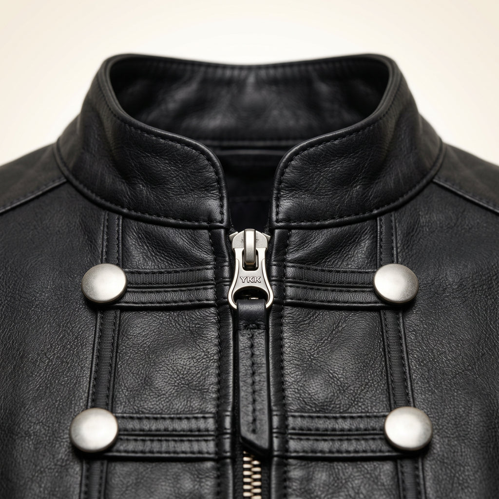 Women’s Black Genuine Cross Closure Jacket