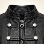 Women’s Black Genuine Cross Closure Jacket
